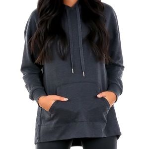 Z Supply Dark Grey Chicago Hoodie Sweatshirt